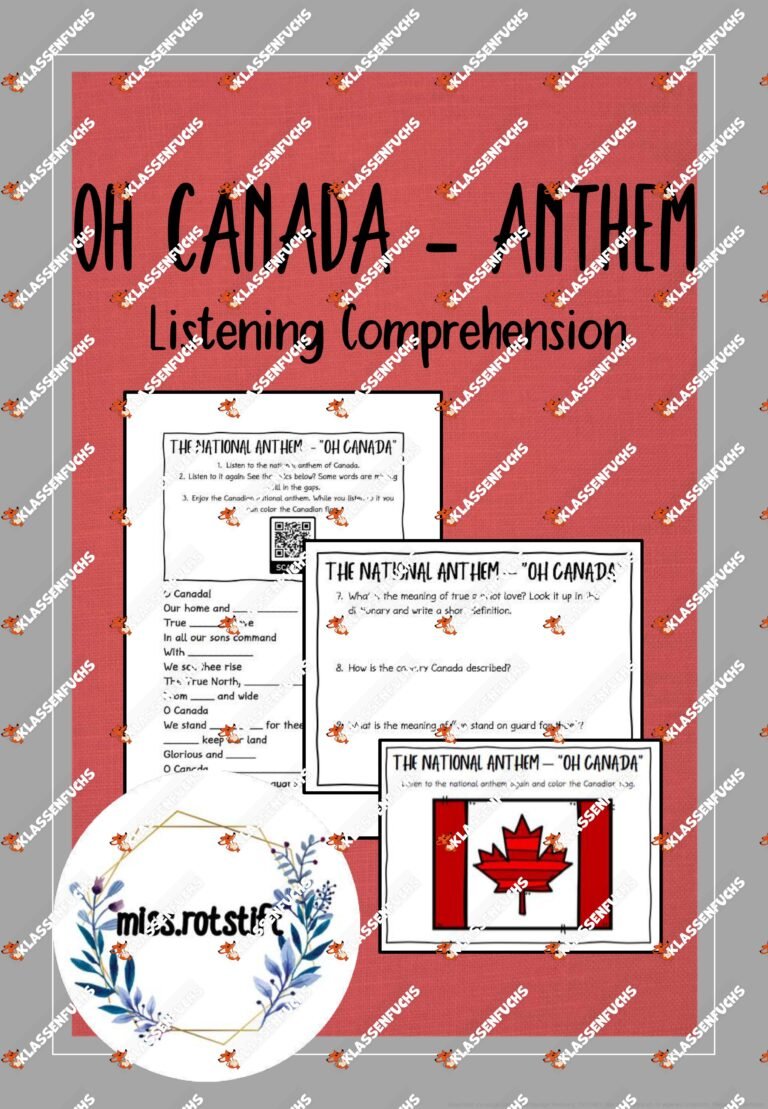 Kanada – National Anthem – Listening Comprehension – differenziert